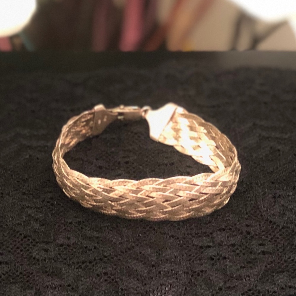 Italian Sterling Weaved Bracelet
